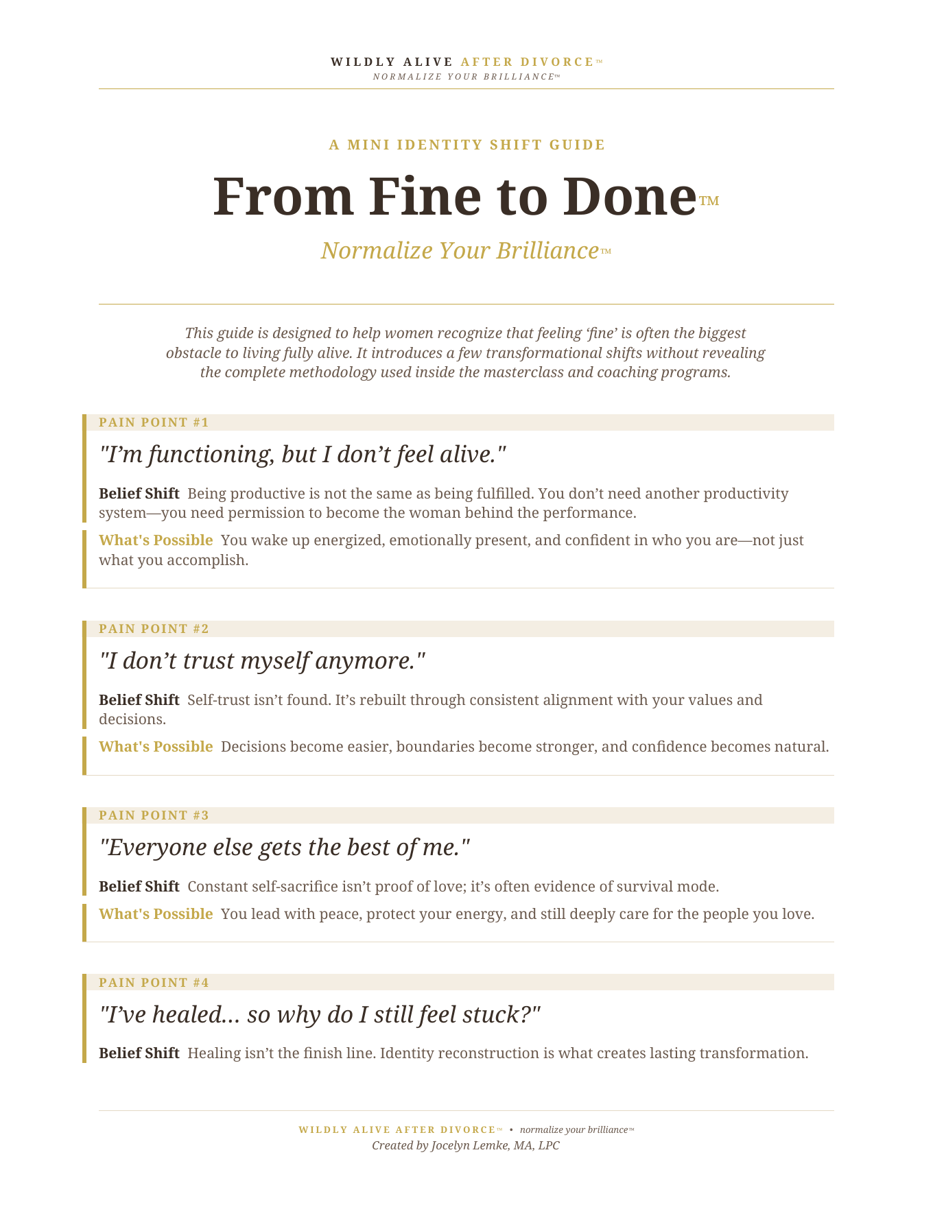 From Fine to Done Guide cover
